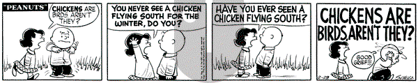 Peanuts on Thursday February 23, 1956 Comic Strip