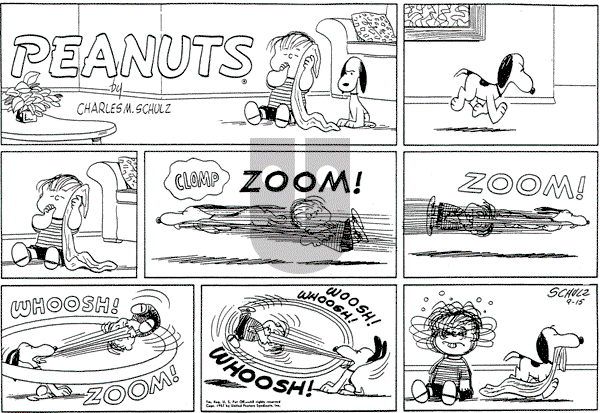Peanuts - Sunday September 15, 1957 Comic Strip