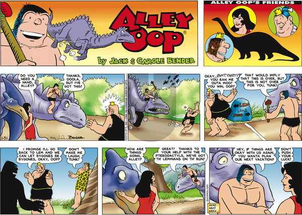 Alley Oop on Sunday January 31, 2016 Comic Strip