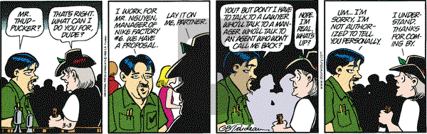 Doonesbury on Saturday March 6, 1999 Comic Strip