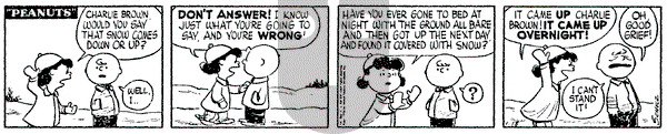 Peanuts - Tuesday January 18, 1955 Comic Strip