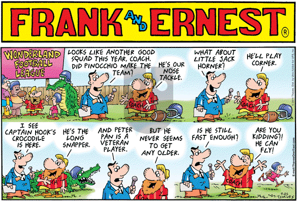 Frank and Ernest on Sunday September 25, 2011 Comic Strip