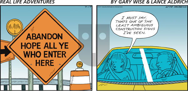 Real Life Adventures - Sunday July 17, 2011 Comic Strip