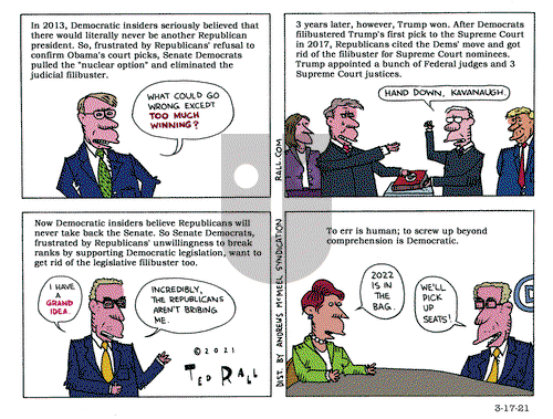 Ted Rall on Wednesday March 17, 2021 Comic Strip