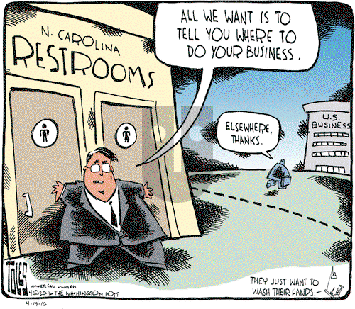 Tom Toles on Thursday April 14, 2016 Comic Strip