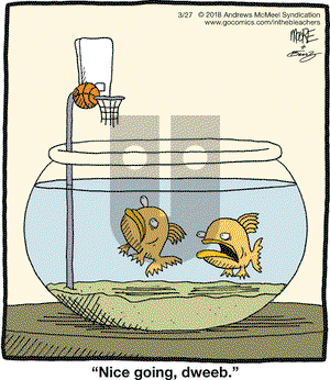 In the Bleachers on Tuesday March 27, 2018 Comic Strip