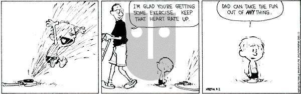 Calvin and Hobbes - Wednesday August 2, 1995 Comic Strip