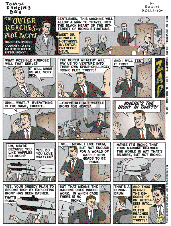 Tom the Dancing Bug on Friday January 7, 2011 Comic Strip