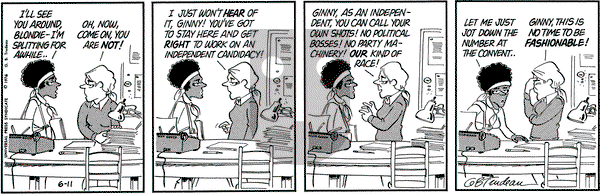 Doonesbury on Friday June 11, 1976 Comic Strip
