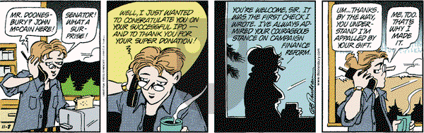 Doonesbury on Monday November 8, 1999 Comic Strip