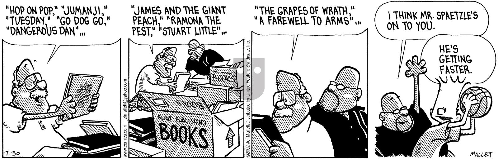 Frazz - Tuesday July 30, 2002 Comic Strip