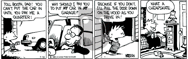 Calvin and Hobbes - Thursday July 18, 1991 Comic Strip