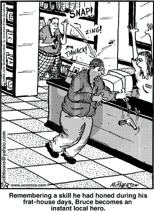 Close to Home on Tuesday May 4, 2004 Comic Strip