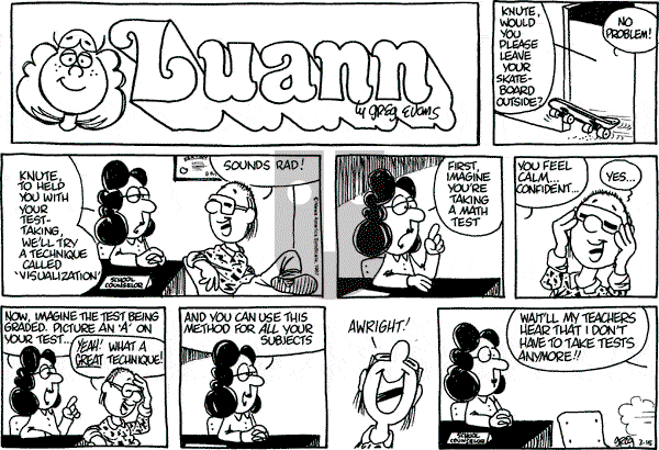 Luann on Sunday March 15, 1987 Comic Strip