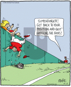 In the Bleachers - Saturday June 11, 2005 Comic Strip