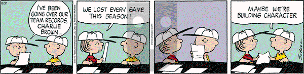 Peanuts - Thursday August 31, 2023 Comic Strip