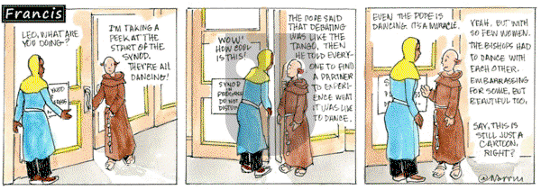 Francis on Friday October 4, 2024 Comic Strip