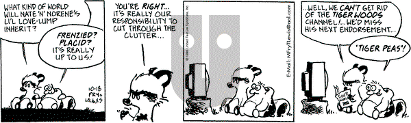 Over the Hedge on Friday October 18, 1996 Comic Strip