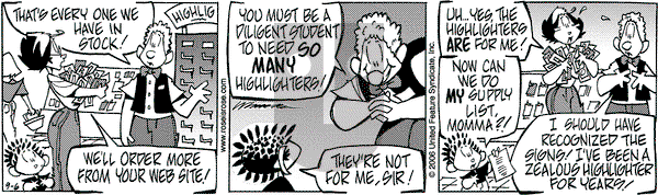 Rose is Rose on Wednesday September 6, 2006 Comic Strip