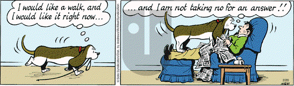 Fred Basset on Tuesday February 20, 2018 Comic Strip