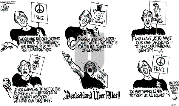 Pat Oliphant - Thursday June 10, 1982 Comic Strip