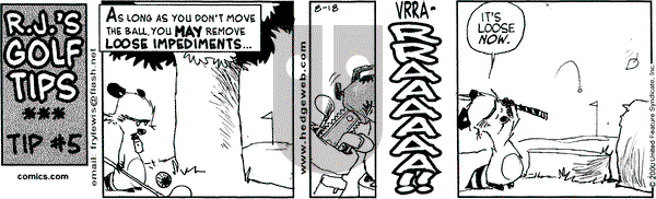 Over the Hedge on Friday August 18, 2000 Comic Strip