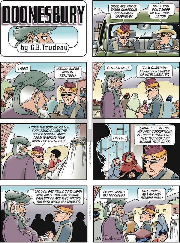 Doonesbury on Sunday March 28, 2010 Comic Strip