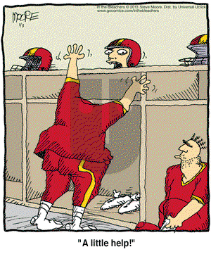 In the Bleachers - Thursday January 3, 2013 Comic Strip