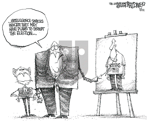 Matt Davies on Wednesday July 21, 2004 Comic Strip
