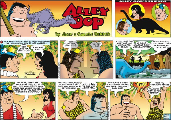 Alley Oop on Sunday November 15, 2009 Comic Strip