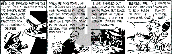 Calvin and Hobbes - Saturday March 2, 1991 Comic Strip