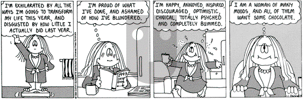 Cathy Classics on Saturday January 1, 1994 Comic Strip