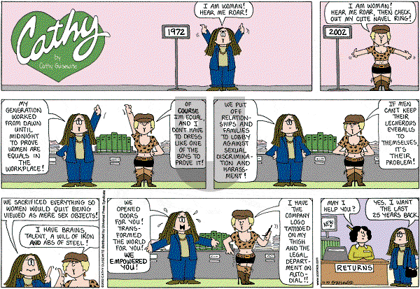 Cathy Classics - Sunday November 10, 2013 Comic Strip