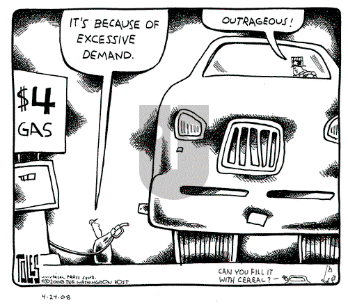 Tom Toles on Thursday April 24, 2008 Comic Strip