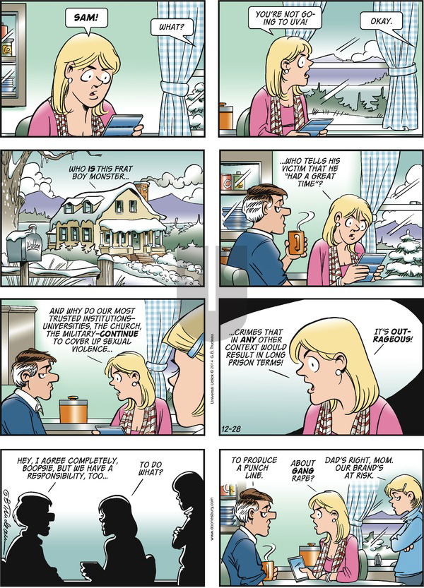 Doonesbury - Sunday December 28, 2014 Comic Strip