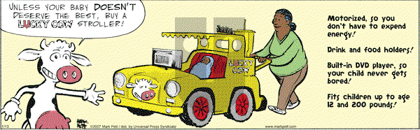 Lucky Cow on Saturday January 13, 2007 Comic Strip