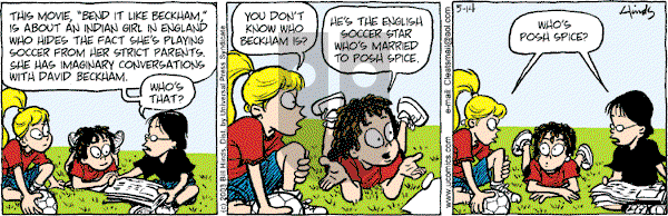 Cleats - Wednesday May 14, 2003 Comic Strip