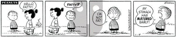 Peanuts on Friday January 9, 1959 Comic Strip