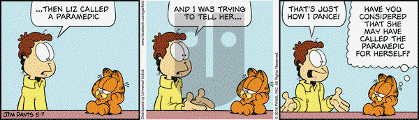 Garfield on Saturday May 7, 2016 Comic Strip