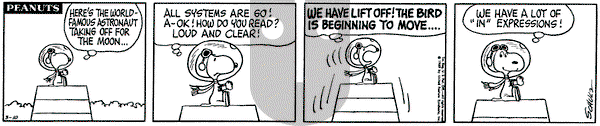 Peanuts - Monday March 10, 1969 Comic Strip