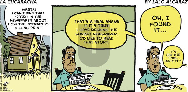 La Cucaracha on Sunday May 17, 2015 Comic Strip