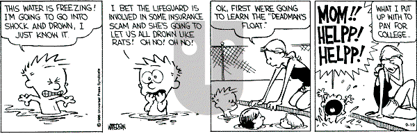 Calvin and Hobbes - Thursday September 19, 1991 Comic Strip