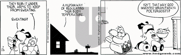 Over the Hedge on Thursday July 23, 1998 Comic Strip