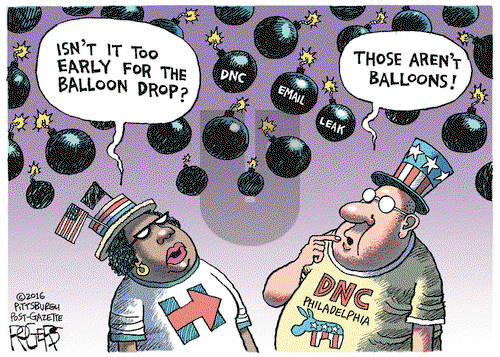 Rob Rogers on Monday July 25, 2016 Comic Strip