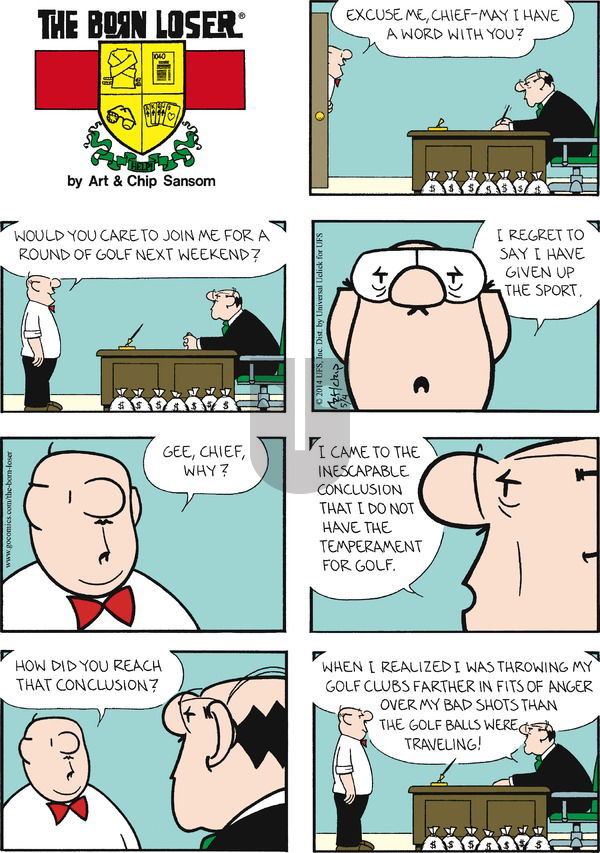The Born Loser on Sunday May 4, 2014 Comic Strip