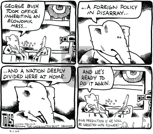 Tom Toles on Wednesday September 1, 2004 Comic Strip
