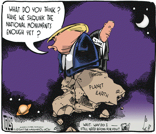 Tom Toles on Monday December 18, 2017 Comic Strip