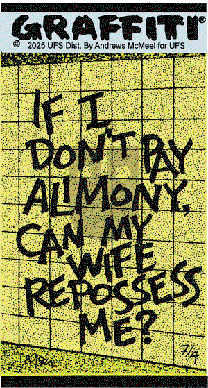 Graffiti on Friday July 4, 2025 Comic Strip