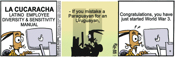 La Cucaracha on Wednesday July 24, 2013 Comic Strip