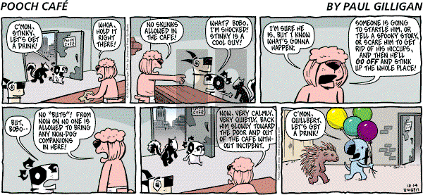 Pooch Cafe on Sunday December 14, 2008 Comic Strip